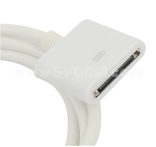 USB 2.0 Data Charge Cable for iPod&iPhone 3G - White