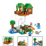 wholesale - MineCraft The Floating Cabin Building Kit Blocks Mini Figure Toys 377Pcs Set 63130
