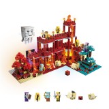 wholesale - MineCraft The Lava Village Building Kit Blocks Mini Figures Toys with LED Lights 2181Pcs NO.736