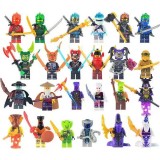 wholesale - 24Pcs Ninjago Anime Movie Minifigures Building Blocks Mini Figures Set Kids Toys