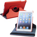 Wholesale - Leather 360 Degree Rotatable Stand Protective Cover Case for iPad Mini-Orange