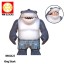 2Pcs King Shark Minifigures Building Blocks Mini Figure Toys WM2423/2424