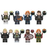 Wholesale - 8Pcs Super Heroes Minifigures Yelena Taskmaster Black Widow Building Blocks Mini Figures Toys X0289