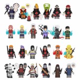 wholesale - 24Pcs Set of WM Naruto Cartoon Anime Characters Minifigures Building Block Mini Figures Kids Blocks Toys