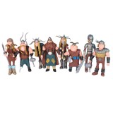 wholesale - 8Pcs Set How to Train Your Dragon 2 Action Figures With Weapons PVC Minifigurines Toys 10-13CM/4-5Inch Tall
