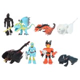 wholesale - 8Pcs Set How to Train Your Dragon 2 Evil Night Action Figures PVC Model Toys 5-9CM/2-3.5Inch Tall