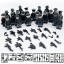 22Pcs Set SWAT Military Soldiers Minifigures Building Blocks Mini Figures with Weapons and Accessories 