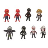 wholesale - 8Pcs Set Super Heroes Spider-man Action Figures Cake Toppers PVC Mini Figurines Toys 4cm/1.6Inch