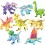 8Pcs Dinosaurs Mini Figures Jurassic World Dino Building Blocks Toys with Moving Parts YG77086