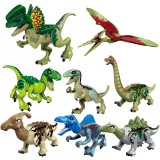 Wholesale - 8Pcs Dinosaurs Mini Figures Jurassic World Dino Building Blocks Toys with Moving Parts YG77043
