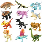 Wholesale - 12Pcs Dinosaurs Mini Figures Jurassic World Dino Building Blocks Toys with Moving Parts 33020