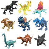 Wholesale - 9Pcs Dinosaurs Mini Figures Jurassic World Dino Building Blocks Toys with Moving Parts LZ701