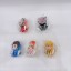5Pcs Demon Slayer Action Figures PVC Display Models Kids Toys Cake Toppers Sitting Posture 5.5CM/2.2Inch Tall