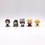 5Pcs/Set Demon Slayer Action Figures PVC Display Models Kids Toys Cake Toppers Sitting Posture 4CM/1.6Inch Tall