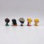 5Pcs/Set Demon Slayer Action Figures PVC Display Models Kids Toys Cake Toppers Sitting Posture 4CM/1.6Inch Tall
