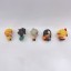5Pcs Demon Slayer Action Figures PVC Display Models Kids Toys Cake Toppers Sleeping Posture 4CM/1.6Inch Tall