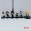 6Pcs Demon Slayer Action Figures PVC Display Models Kids Toys Cake Toppers 6.5CM/2.6Inch Tall