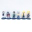 6Pcs Demon Slayer Action Figures PVC Display Models Kids Toys Cake Toppers with Baseplates 7CM/2.7Inch Tall