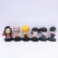 6Pcs Demon Slayer Tanjiro Nezuko Action Figures PVC Display Models Toys Cake Toppers with Baseplates 8CM/3.1Inch Tall