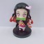 6Pcs Demon Slayer Tanjiro Nezuko Action Figures PVC Display Models Toys Cake Toppers with Baseplates 8CM/3.1Inch Tall