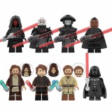 wholesale - 8Pcs Star Wars Minifigures Darth Maul Vader Building Blocks Mini Figure Toys Set KT1059