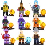 wholesale - 9Pcs Dragon Ball Minifigures Building Blocks Toys Mini Figures Set