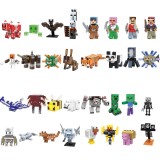 wholesale - 40Pcs Minecraft Collectable Animals Minifigures Building Blocks Mini Figure Toys Set