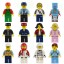 12Pcs Urban Professionals Minifigures Building Blocks Mini figures Bricks Toys LW005