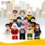 12Pcs Urban Professionals Minifigures Building Blocks Mini figures Bricks Toys LW009