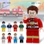 8Pcs Urban Professionals Fireman Minifigures Building Blocks Mini figures Bricks Toys NO.1636