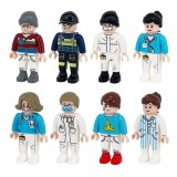 Wholesale - 8Pcs Urban Professionals Medical Staffs Minifigures Building Blocks Mini figures Bricks Toys M8001