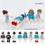 8Pcs Urban Professionals Medical Staffs Minifigures Building Blocks Mini figures Bricks Toys M8001
