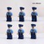 6Pcs Urban Professionals Minifigures Patrolman Polices Building Blocks Mini figures Bricks Toys M8040