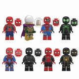 wholesale - Super Heroes Spider Man Minifigures Block Mini Figure Toys 8Pcs Set KT1027