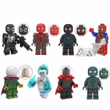 wholesale - Super Heroes Spider Man Minifigures Block Mini Figure Toys 8Pcs Set KT1028