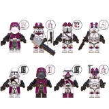 Wholesale - 8Pcs Star Wars Building Blocks Trooper Squad Paratrooper Mini Action Figures DIY Bricks Toys Set WM6127