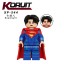 8Pcs Super Heroes Building Blocks Supergirl Cyborg The Flash Mini Action Figures DIY Bricks Toys Set KT1071