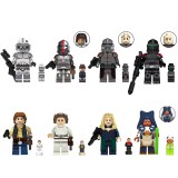 wholesale - 8Pcs Star Wars Movie Anime The Clone Trooper Commander Echo Building Blocks Mini Action Figure Toys Set TV6107