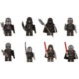 wholesale - 8Pcs Star Wars The Knights of Ren Action Figures Building Blocks Mini Figure Toys DIY Bricks Children's Gift WM6089