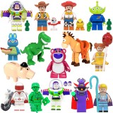 wholesale - 15Pcs Set Toy Story 4 Building Blocks Woody Buzz Lightyear Alien Mini Figure Toys