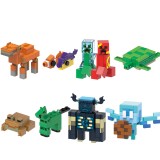 wholesale - 10Pcs Set MineCraft Building Blocks Creeper Camel Turtle Mini Figures Assembly Bricks Toys Kids Gift G0121