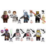 wholesale - 8Pcs Star Wars Blacksmith Mandalorian Han Solo Bo Katan Clone Building Blocks Mini Action Figures Bricks Toys TV6109