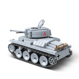 Wholesale - Military Tanks Series Building Blocks LT-38 PZKPFW 38(T) Tank Playset with Mini Figures 535Pcs Set 100082