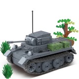 Wholesale - Military Tanks Series Building Blocks PZ.KPFW II AUSF L LUCHS Tank Playset with Mini Figures 503Pcs Set 100100