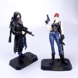 Wholesale - 2Pcs PUBG Game Characters Mini Action Figures Figurines Cake Toppers Decorations PVC Toys 19cm/7.5Inch Tall