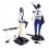 2Pcs PUBG Game Characters Mini Action Figures Figurines Cake Toppers Decorations PVC Kids Toys 15-16cm/5.8-6.3Inch Tall
