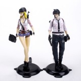Wholesale - 2Pcs PUBG Game Characters Mini Action Figures Figurines Cake Toppers Decorations PVC Kids Toys 13cm/5.1Inch Tall