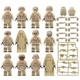 wholesale - 12Pcs Military Series Navy Seals Minifigures Building Blocks Mini Figure Toys Set M8084