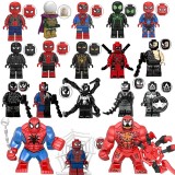 wholesale - 18Pcs Super Heroes Spider Man Carnage Minifigures Building Blocks Mini Figure Toys Set 
