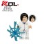8Pcs Bleach Anime Unohana Retsu Yamamoto Minifigures Building Blocks Mini Figure Toys KDL816